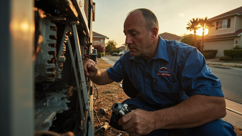 Storm Damage HVAC Repair in San Antonio TX 78212